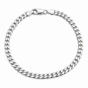 Pulsera Hombre en Plata 925 3mm Estilo Grumet 