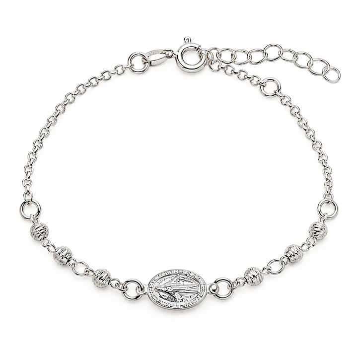 Pulsera Virgen María Plata 925 1
