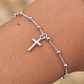 Pulsera Virgen María Cruz Plata 925 - Miniatura 2