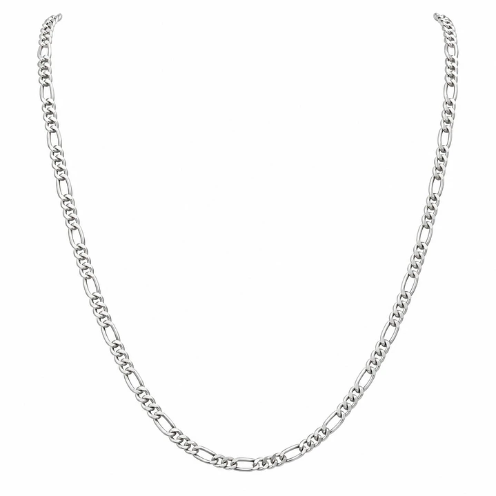Cadena Estilo Cartier 3mm 50cm Plata 925 Unisex 1
