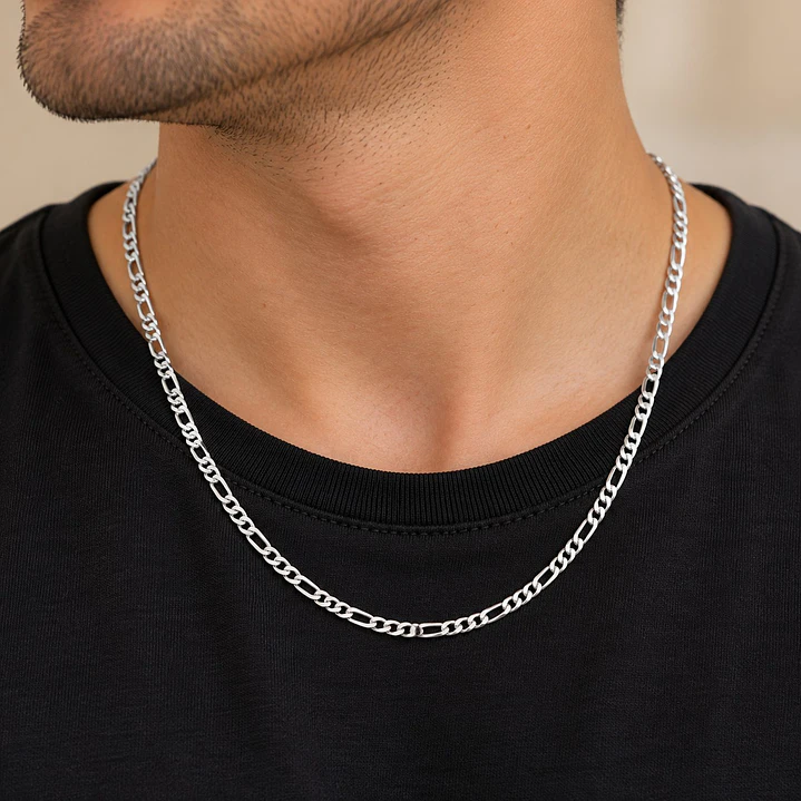 Cadena Estilo Cartier 3mm 50cm Plata 925 Unisex 5