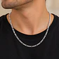 Cadena Estilo Cartier 3mm 50cm Plata 925 Unisex - Miniatura 5