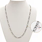 Cadena Estilo Cartier 3mm 60cm Plata 925 Unisex - Miniatura 4