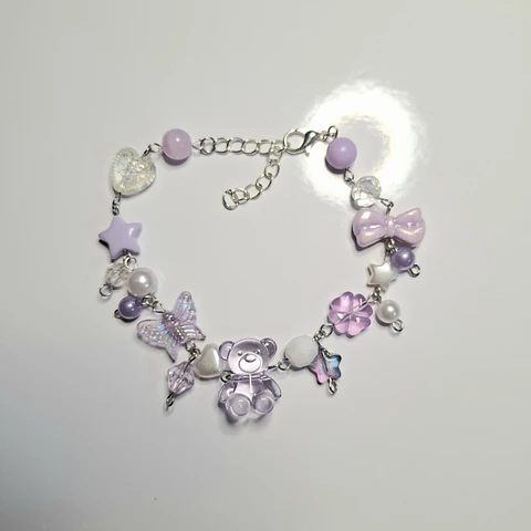 Pulsera "Purple Bear"