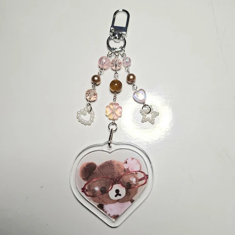 Llavero Rilakkuma lentes