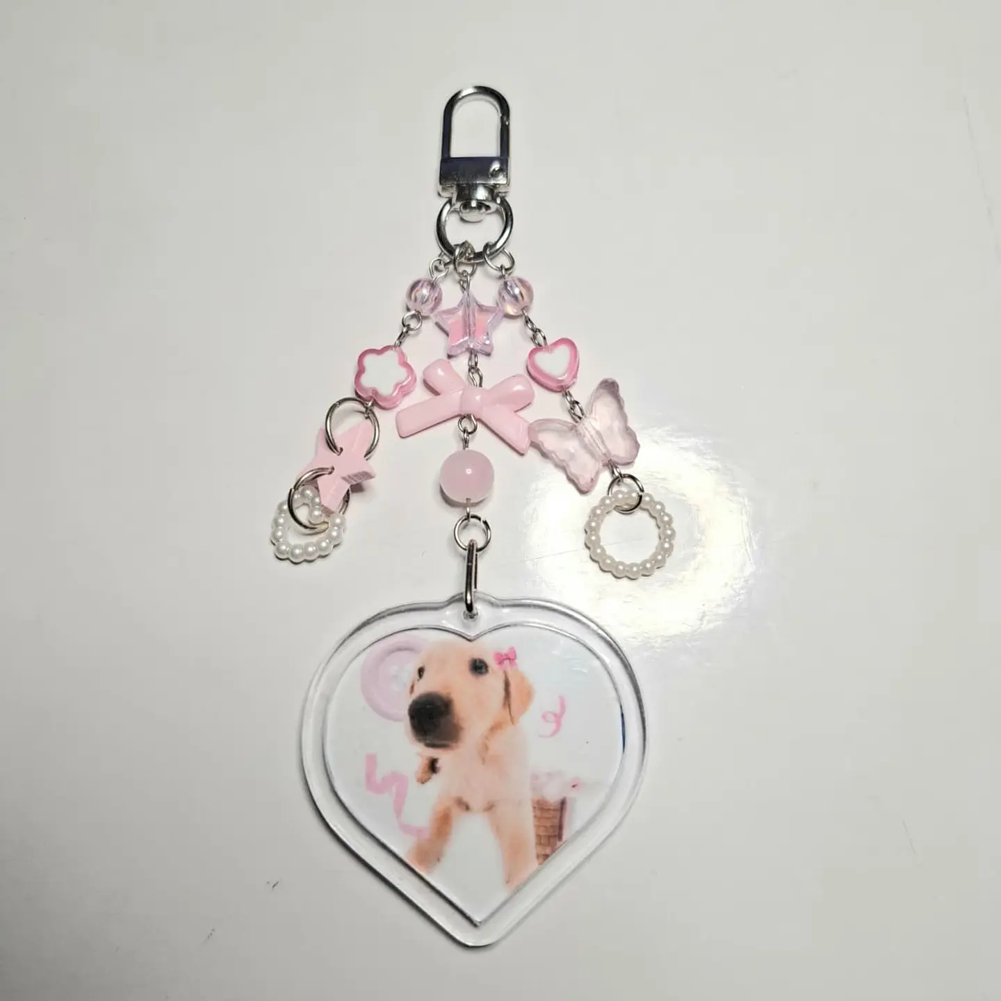 Llavero Labrador Rosa 1
