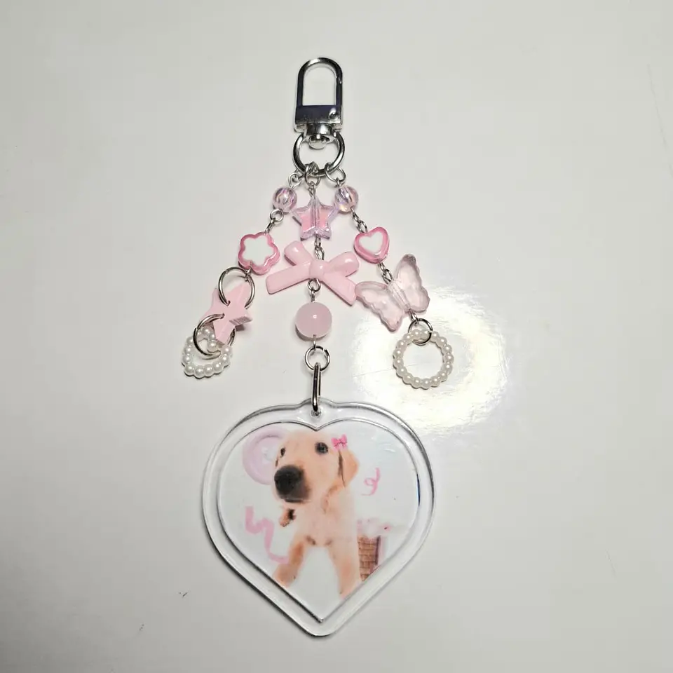 Llavero Labrador Rosa 1