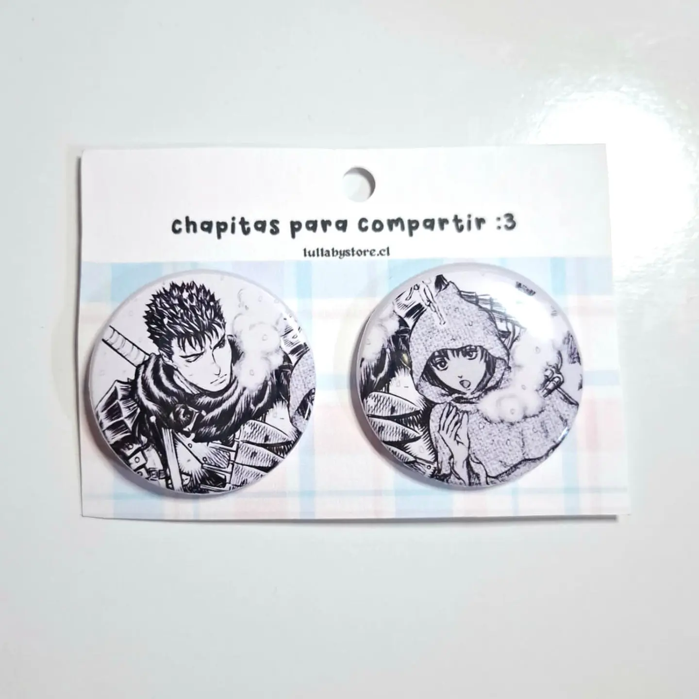 Set de Chapitas Guts y Casca 1