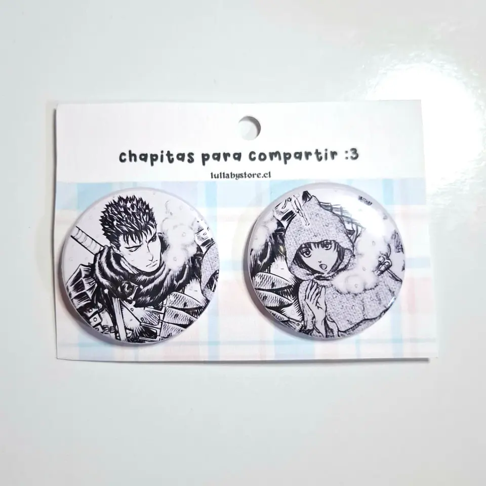 Set de Chapitas Guts y Casca 1