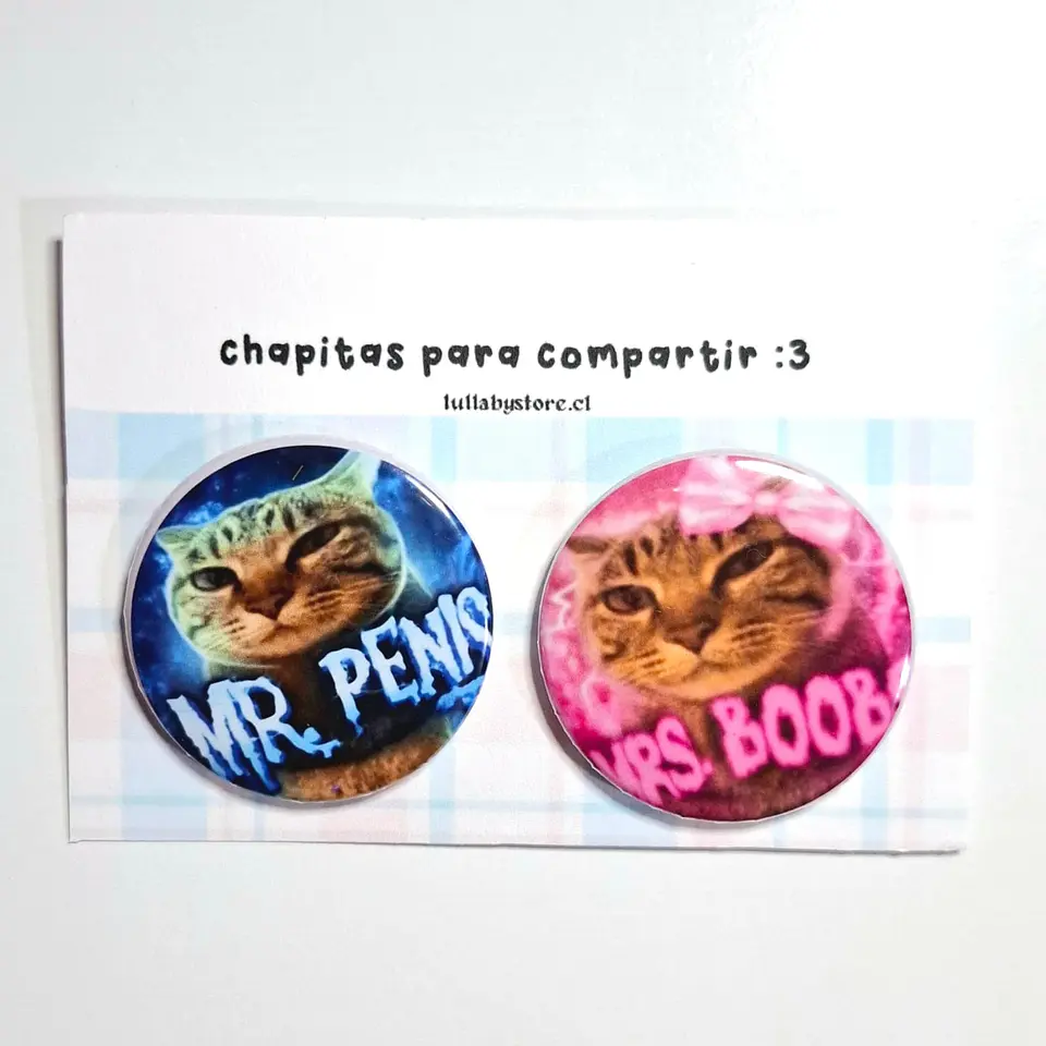Set de Chapitas Mr y Mrs 1