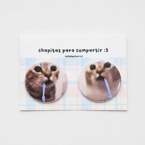 Set de Chapitas Gatos Babosos