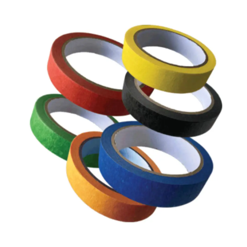 Cinta Enmascarar Masking Tape Color 18mmx20m 6 Unid 2