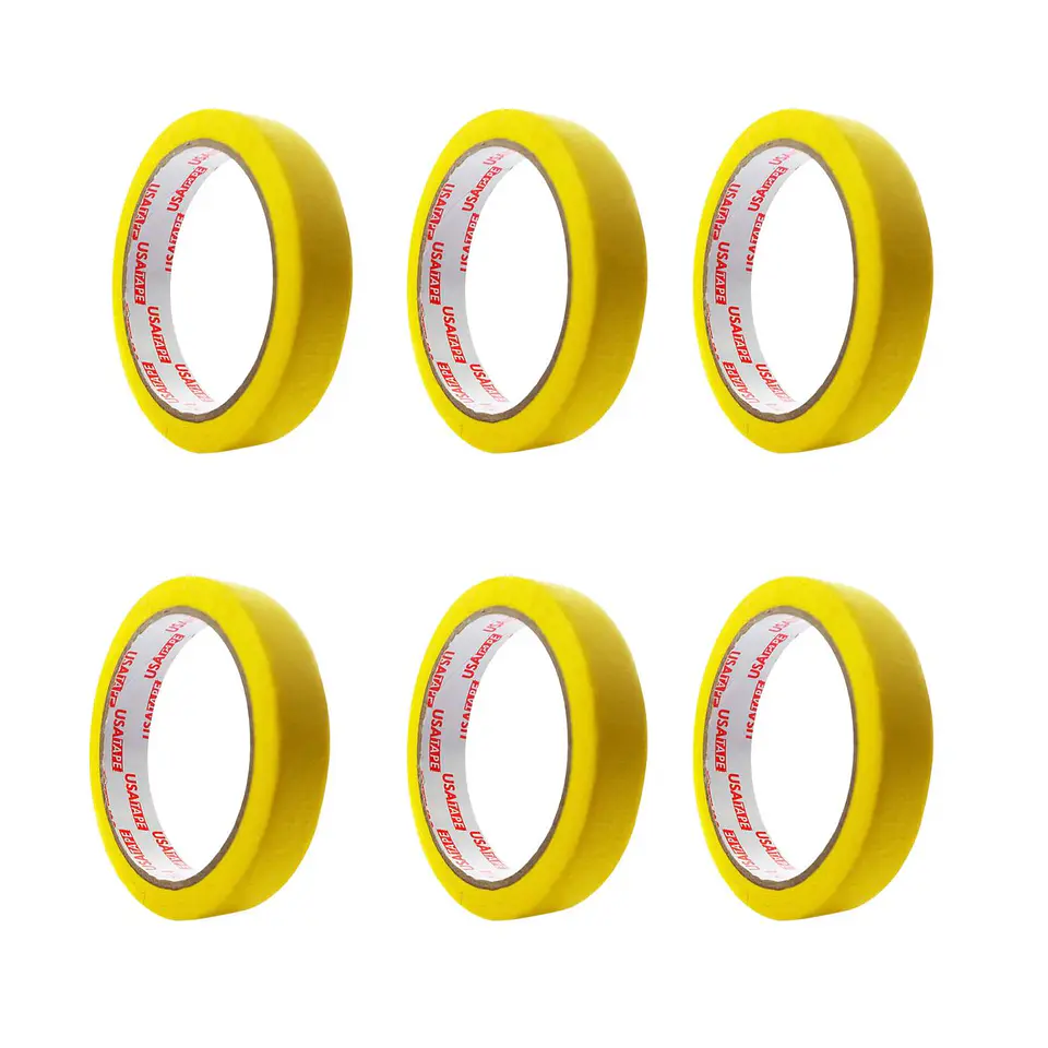 Cinta Enmascarar Masking Tape Color 18mmx20m 6 Unid 4