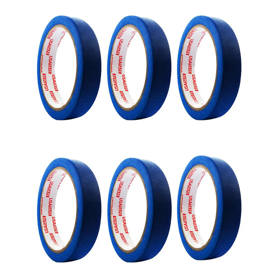 Cinta Enmascarar Masking Tape Color 18mmx20m 6 Unid 6