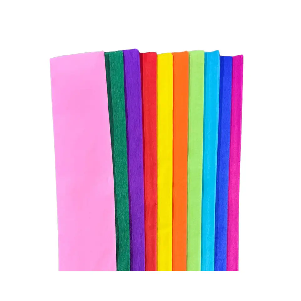 Papel Crepe 10 Pliegos De 50x200 Cm Art & Craft 2