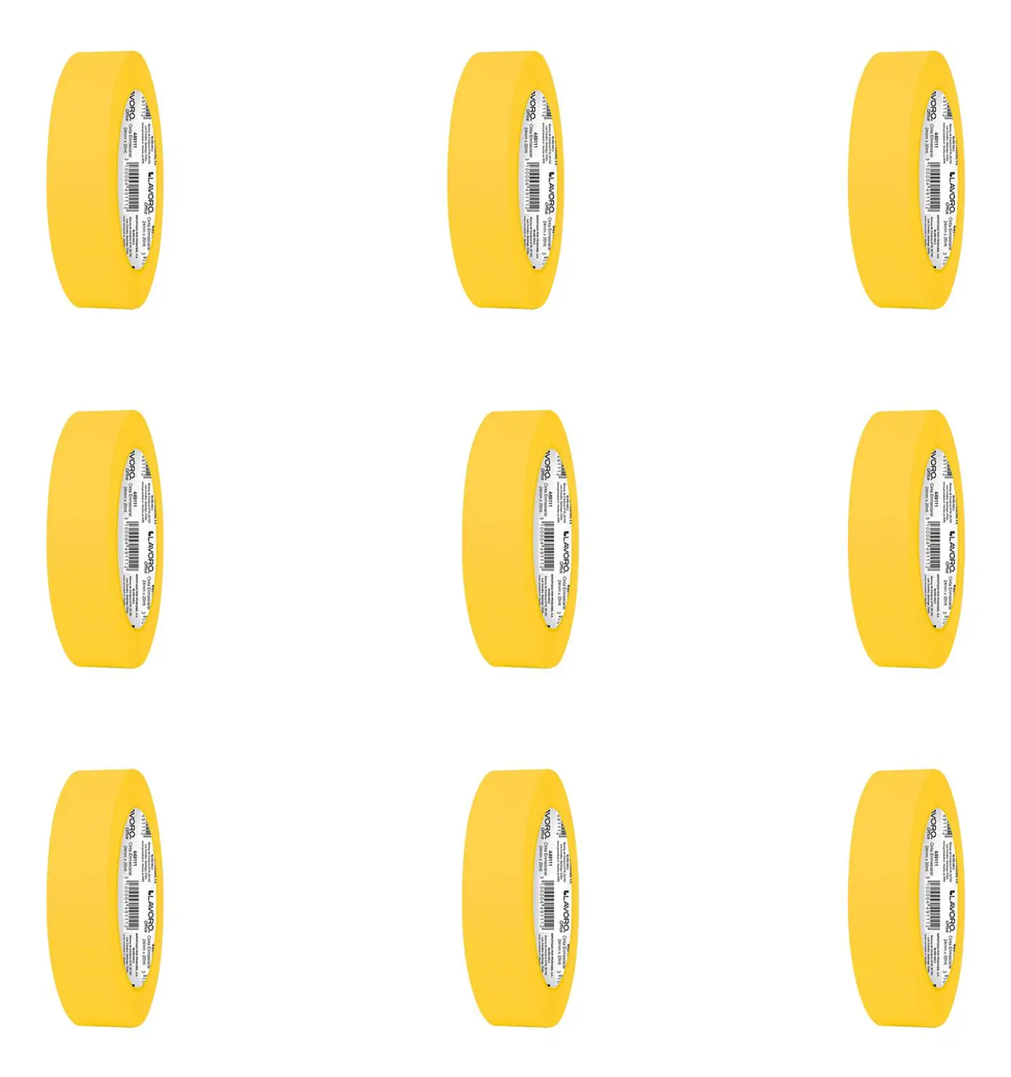 Cinta Enmascarar Masking Tape Color 24mmx20mts. 9 Unid 2