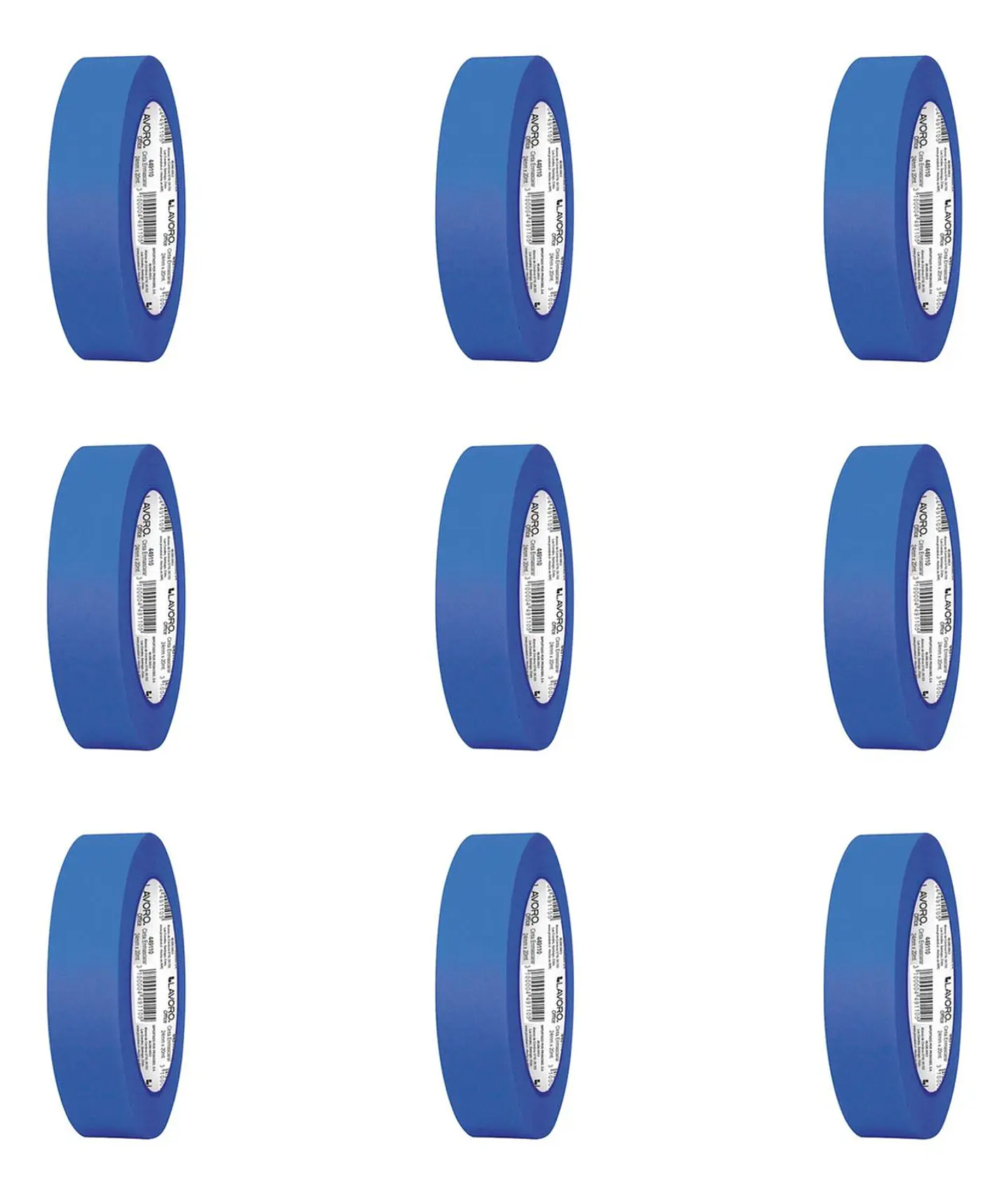 Cinta Enmascarar Masking Tape Color 24mmx20mts. 9 Unid 8