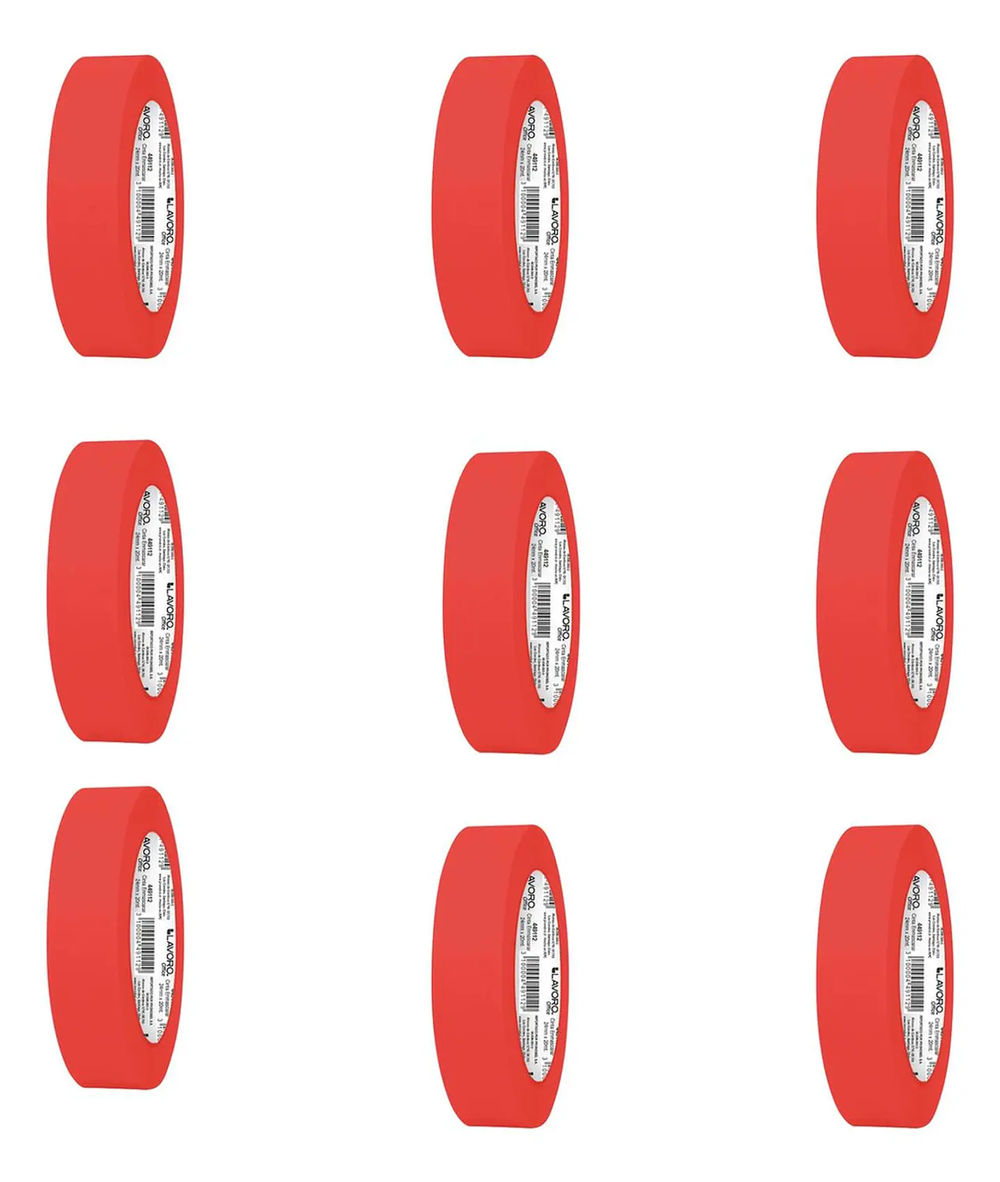 Cinta Enmascarar Masking Tape Color 24mmx20mts. 9 Unid 11
