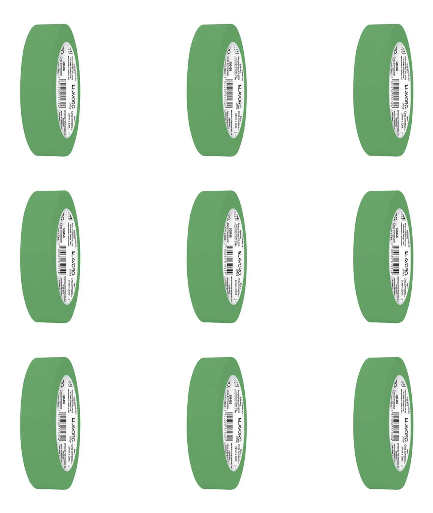 Cinta Enmascarar Masking Tape Color 24mmx20mts. 9 Unid 14