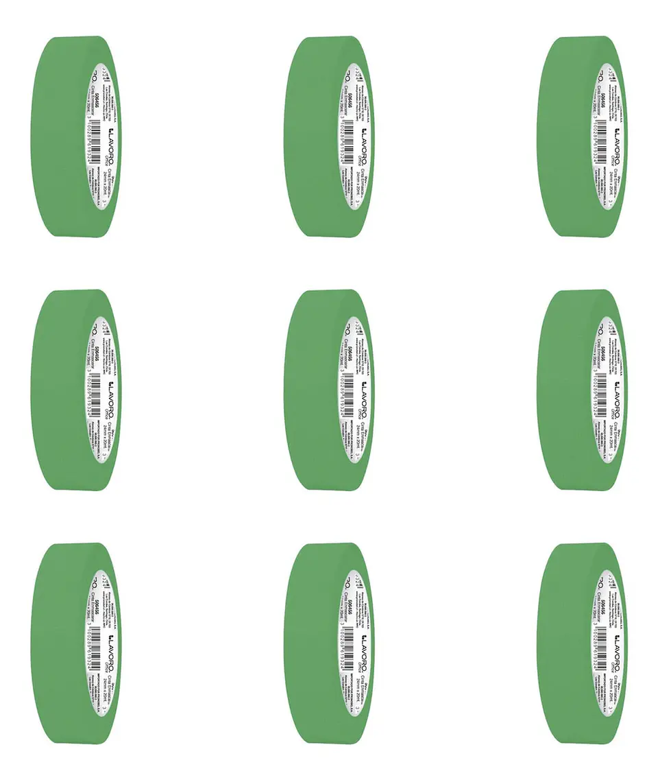 Cinta Enmascarar Masking Tape Color 24mmx20mts. 9 Unid 14