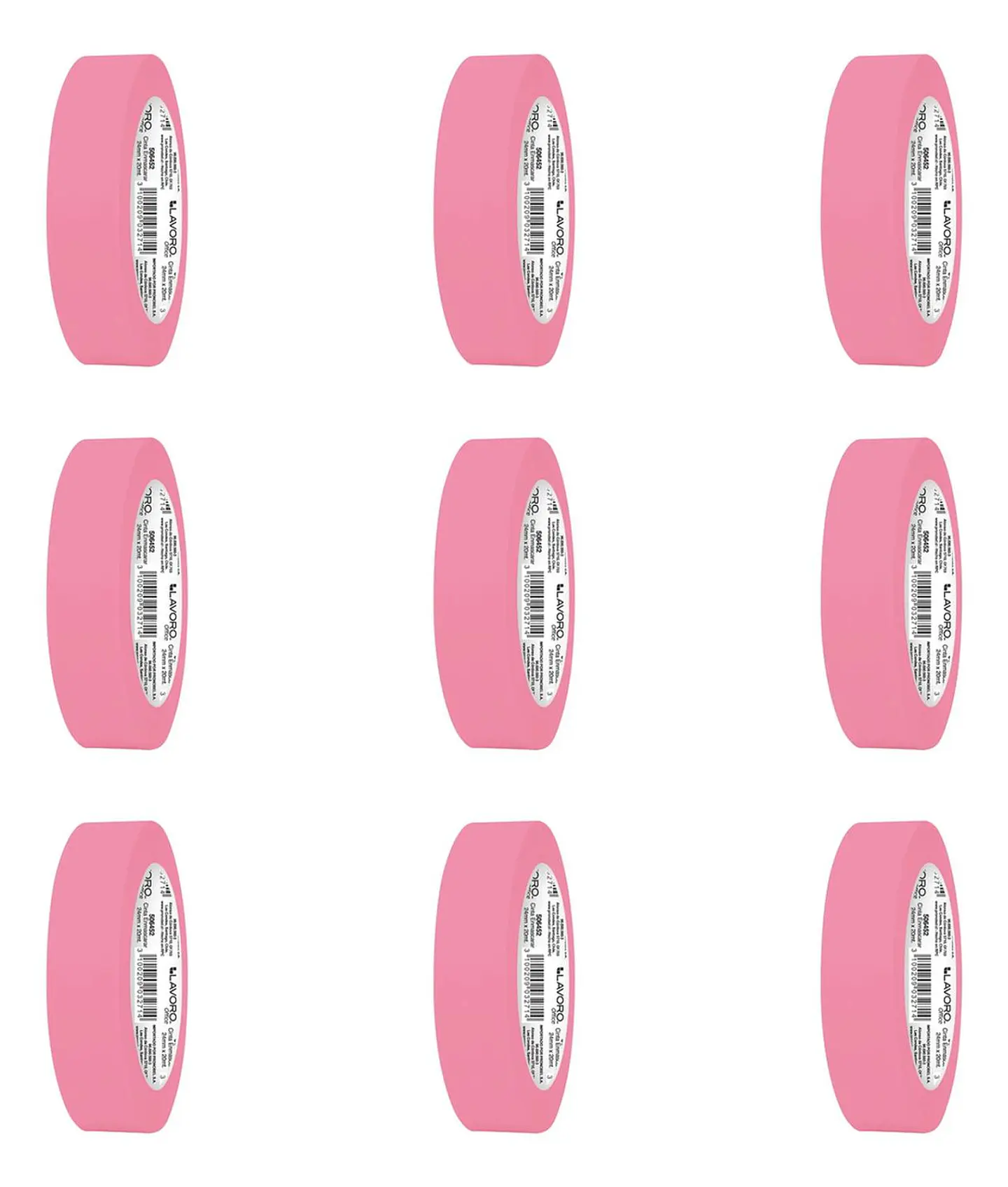 Cinta Enmascarar Masking Tape Color 24mmx20mts. 9 Unid 17