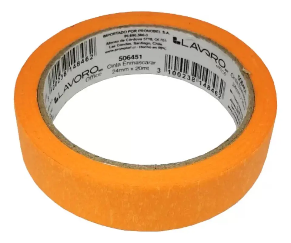 Cinta Enmascarar Masking Tape Color 24mmx20mts. 9 Unid 21