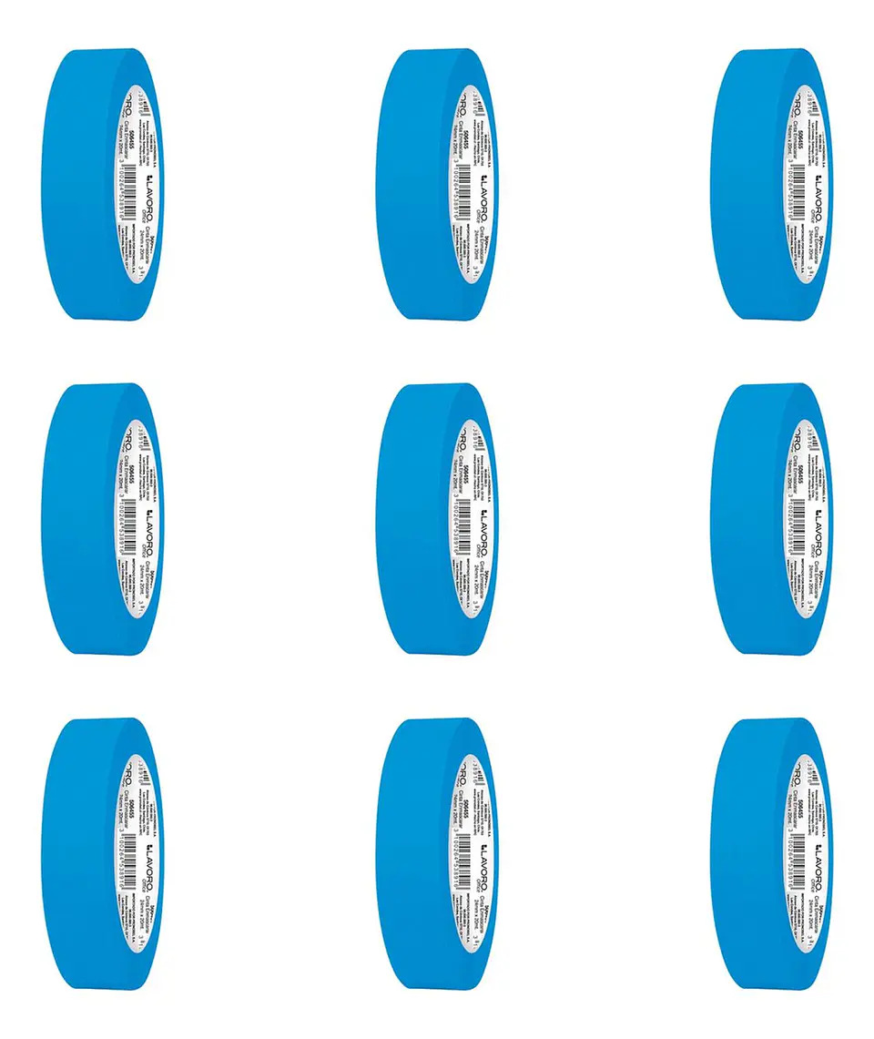 Cinta Enmascarar Masking Tape Color 24mmx20mts. 9 Unid 23