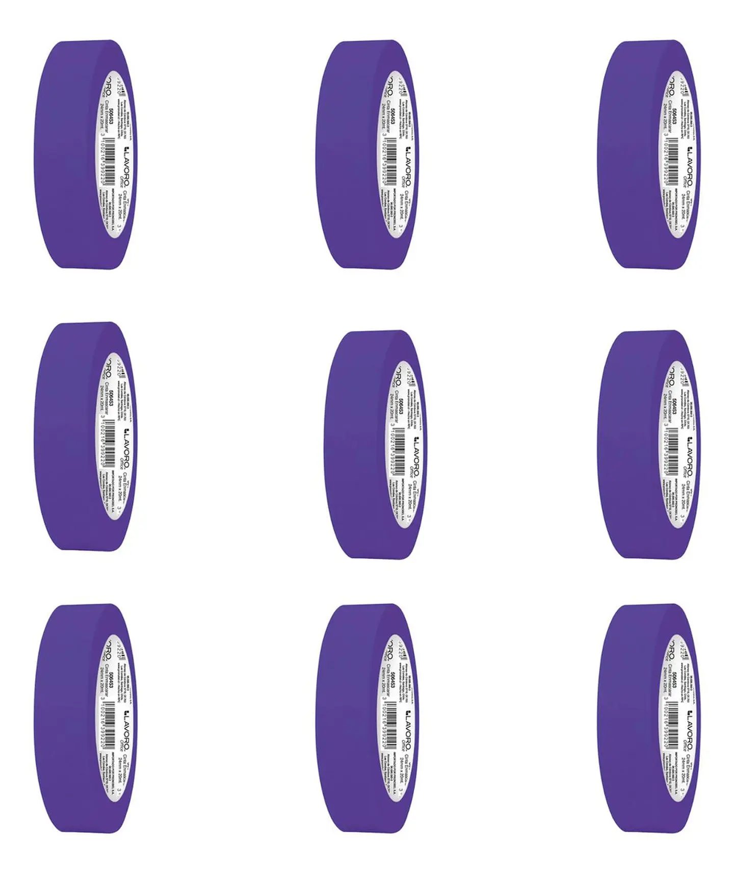 Cinta Enmascarar Masking Tape Color 24mmx20mts. 9 Unid 26