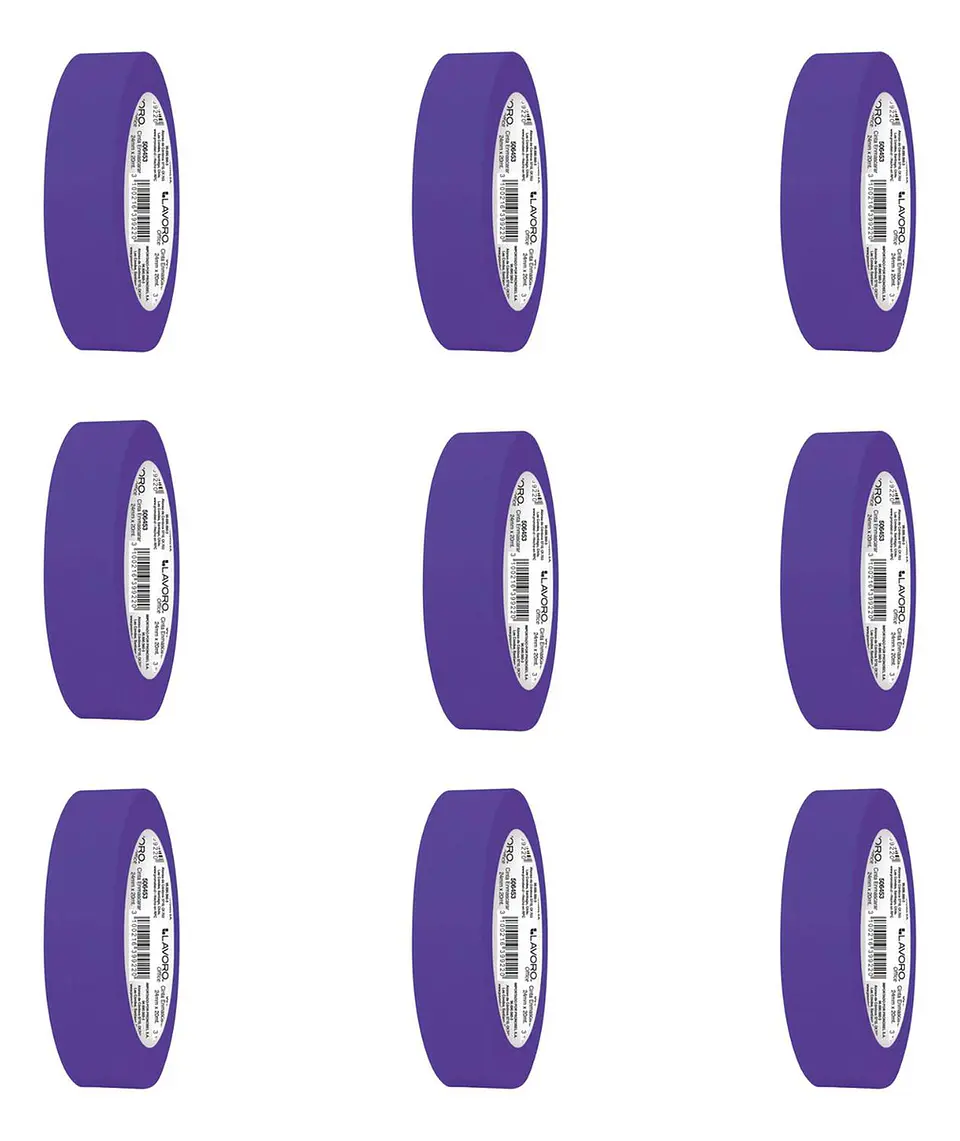 Cinta Enmascarar Masking Tape Color 24mmx20mts. 9 Unid 26