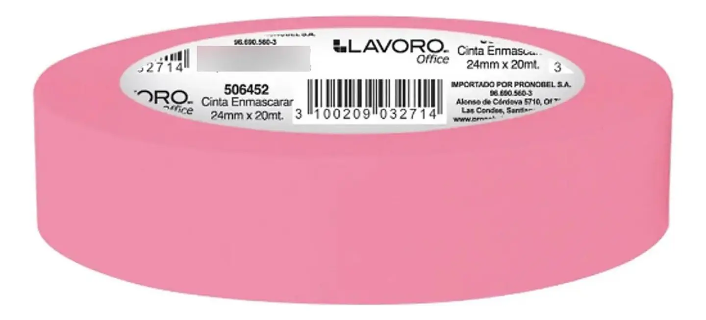 Cinta Enmascarar Masking Tape Color 24mmx20mts. 9 Unid 30