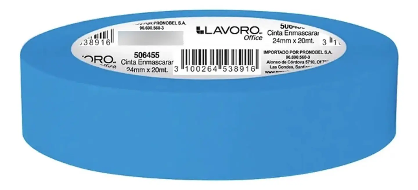 Cinta Enmascarar Masking Tape Color 24mmx20mts. 9 Unid 35