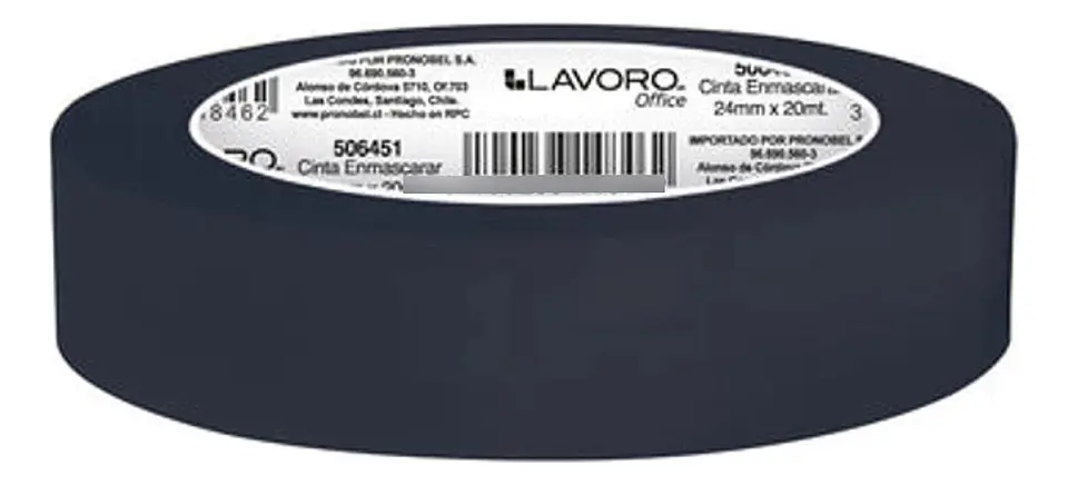 Cinta Enmascarar Masking Tape Color 24mmx20mts. 9 Unid 36