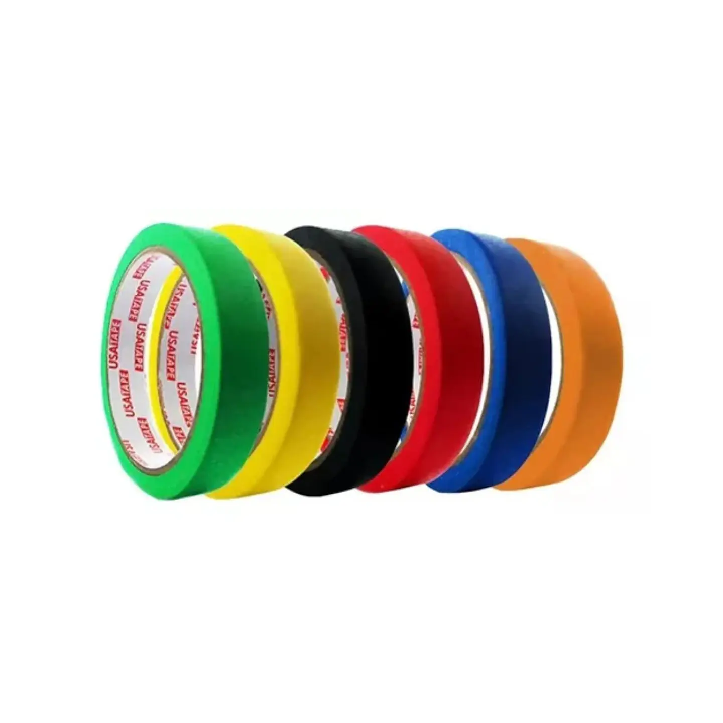 Cinta Enmascarar Masking Tape Color 18mmx20m 6 Unid 1