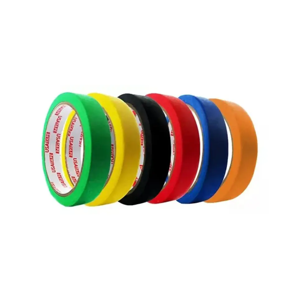 Cinta Enmascarar Masking Tape Color 18mmx20m 6 Unid 1