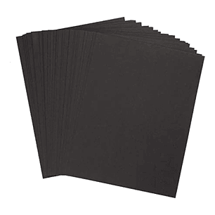 Papel Bond Negro A6 110grs 100 Hojas