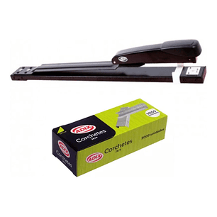 Corchetera Metálica Largo Alcance 30 Cm + 5000 Corchetes