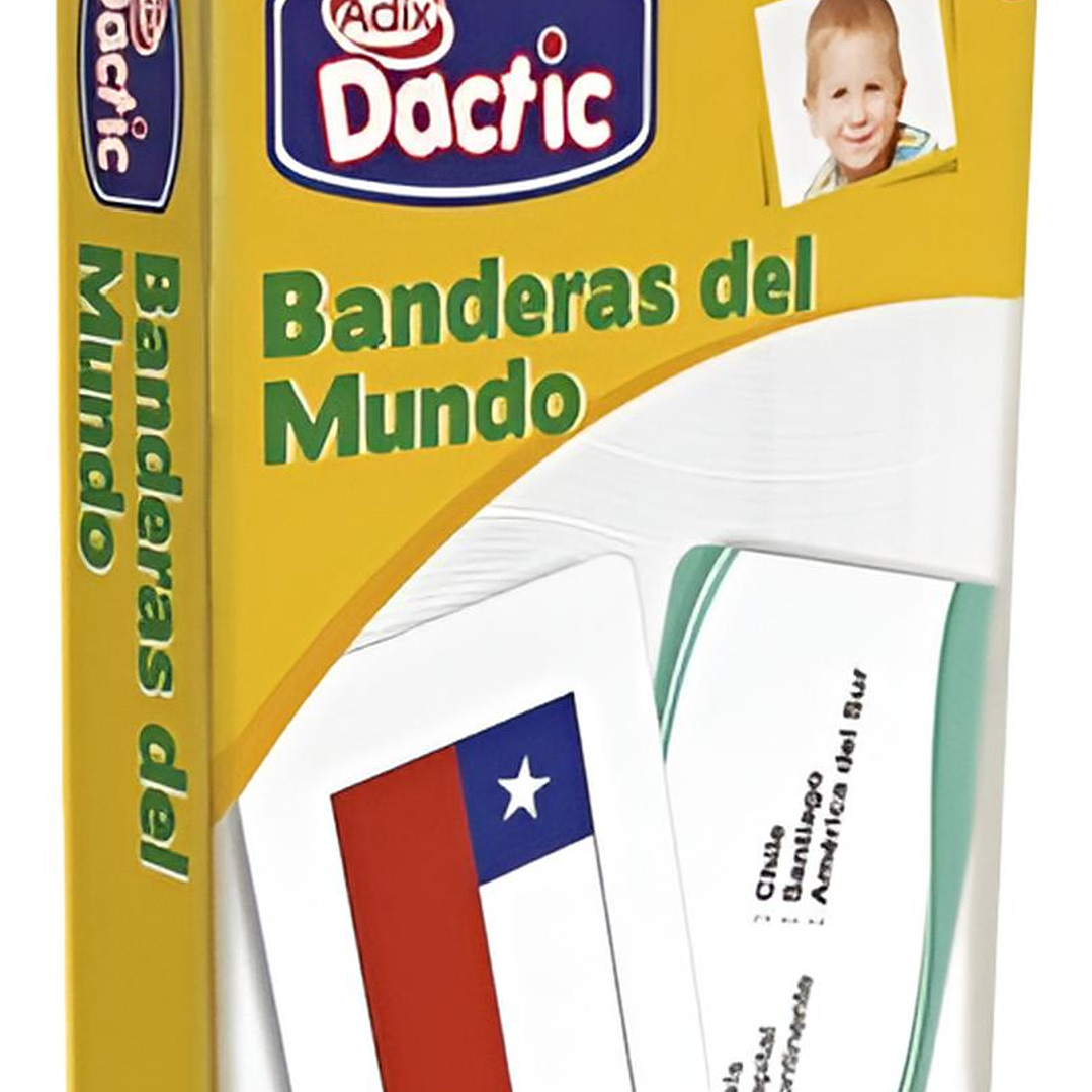 Láminas Didácticas, Flash Card Banderas Del Mundo. Dactic 1