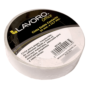 Cinta De Fijar Doble Contacto, Transferible 24mm X 13,7 Mts.