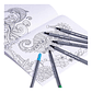 Fineliner Triangular 48 Unid + Libro Mandalas Para Colorear - Miniatura 2