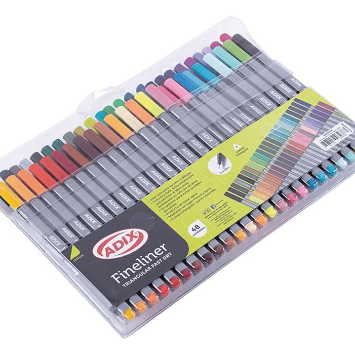 Fineliner Triangular 48 Unid + Libro Mandalas Para Colorear 4