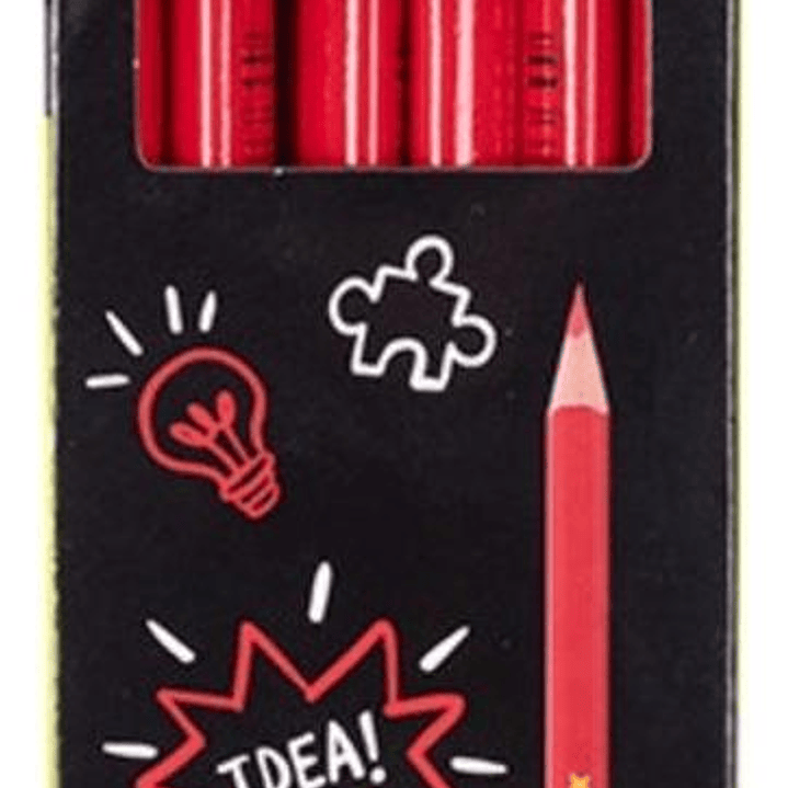 Lápices Triangulares Bicolor Grafito Hb Y Rojo Adix 1