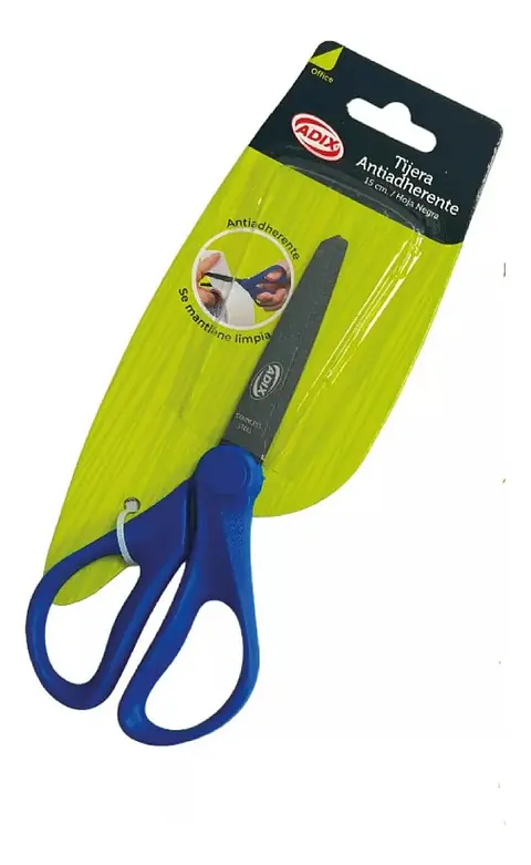 Tijera 15 Cm Hoja Negra Antiadherente