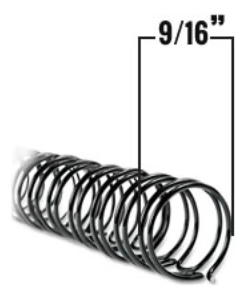 Anillo Metalico Doble Cero 3:1 14.3mm (9/16) 10 Unid.