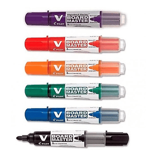 Plumones De Pizarra Recargables V Board Master Pilot 6 Unid.