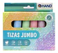 Tizas Pizarra Jumbo 6 Colores, 6 Unid. Hand. Tizas Grandes - Miniatura 1