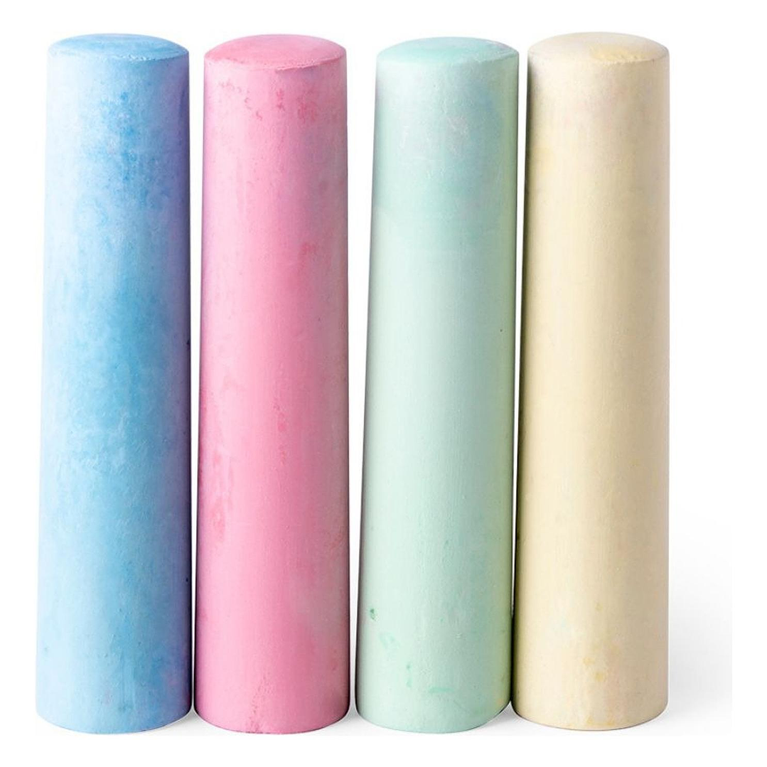 Tizas Pizarra Jumbo 6 Colores, 6 Unid. Hand. Tizas Grandes 2