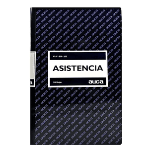 Libro Asistencia 100 Hojas. Auca