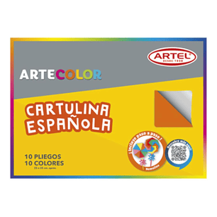 Estuche, Carpeta Artecolor Cartulina Española 10 Hojas Artel