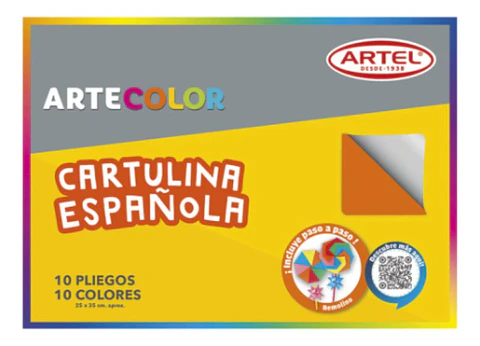 Estuche, Carpeta Artecolor Cartulina Española 10 Hojas Artel
