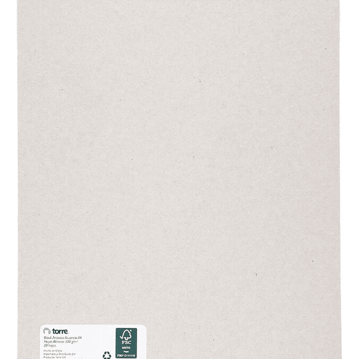 Block Artístico Acuarela A4, 20h Sense Of Color. Torre 3